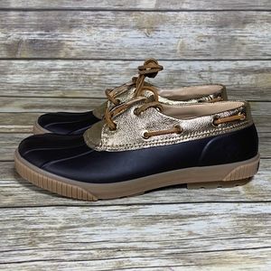 Womens Michael Kors Hyde Lace-Up MK Logo Rain Shoe